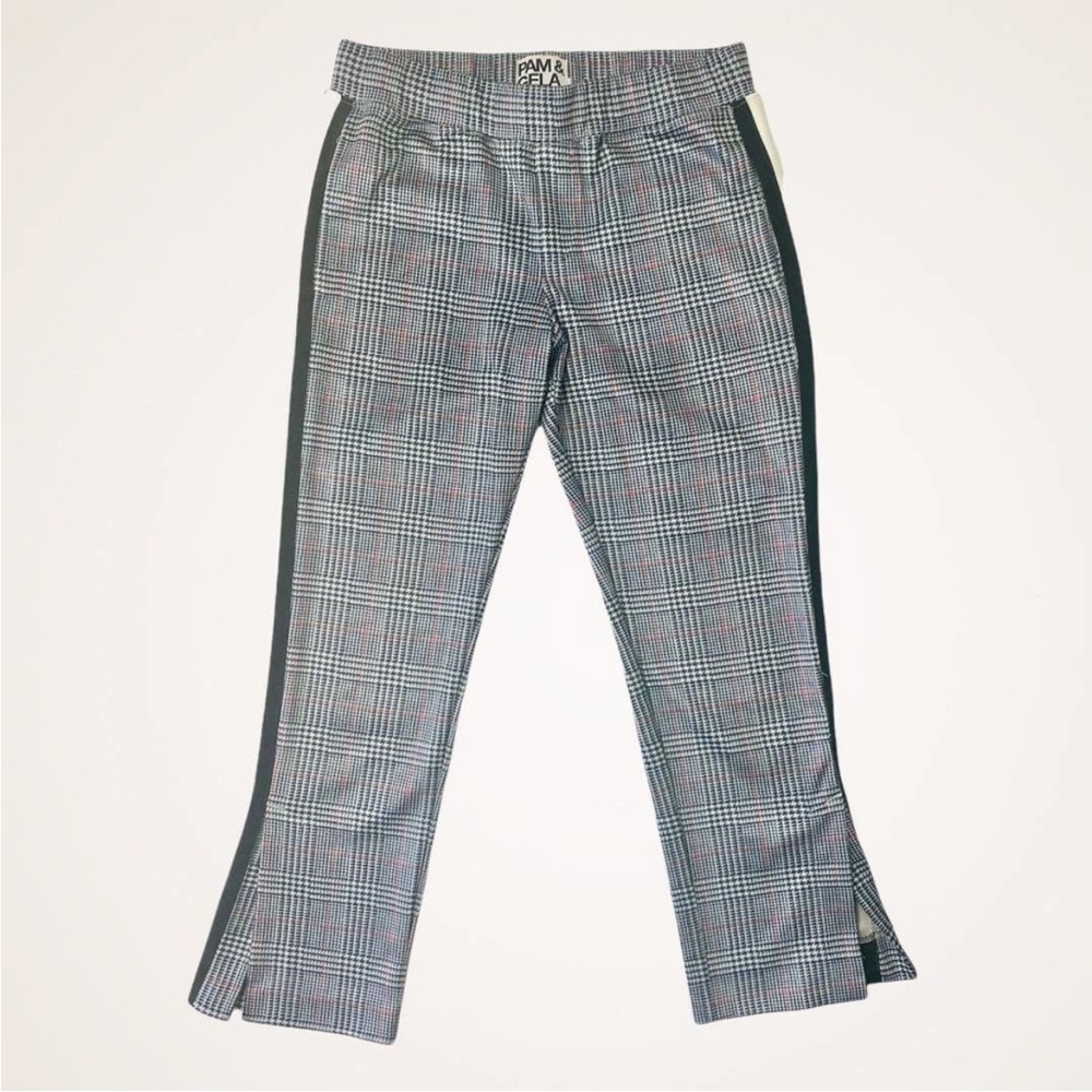 Like-New Pam & Gela Crop Flared Scuba Track Pants, Size Small - Picture 6 of 14